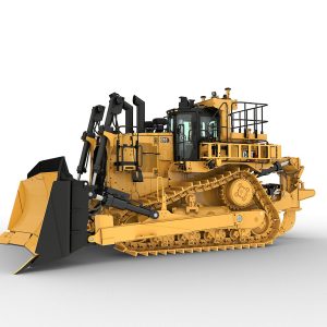 Bulldozer Caterpillar D10 operando en minería de gran escala para movimiento de material y preparación de terreno.