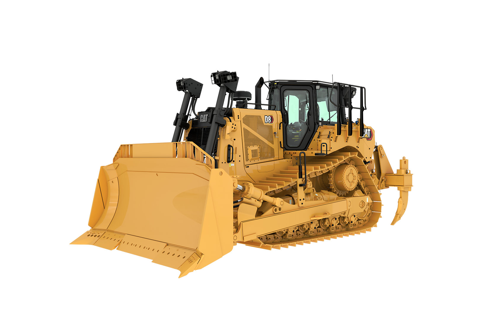 Bulldozer Caterpillar D8 realizando trabajos de movimiento masivo de material en faena minera.